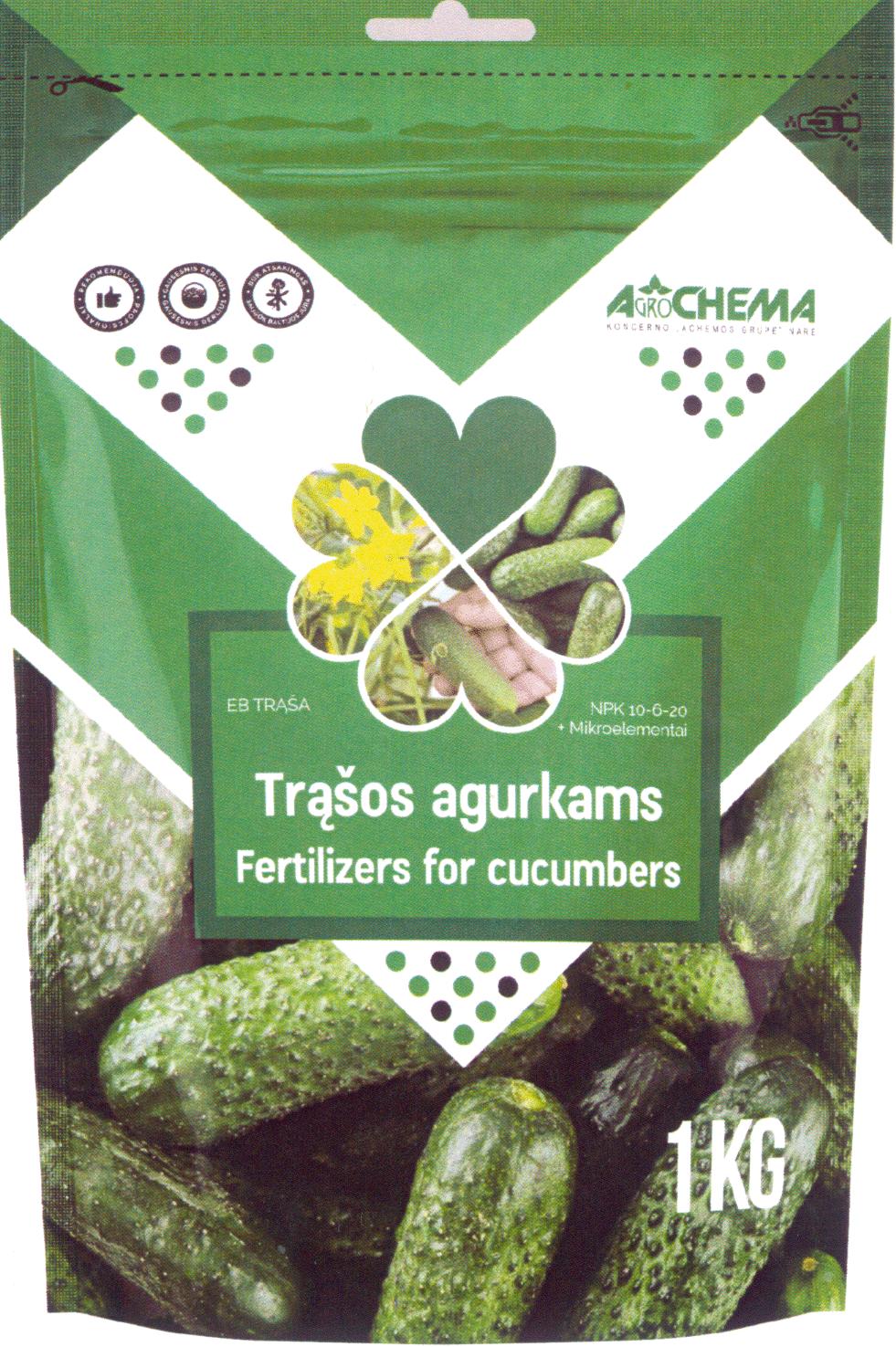 Prekės ženklas: AGROCHEMA Trąšos agurkams Fertilizers for cucumbers